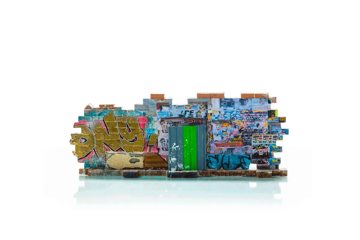 "Rue des Pyrénées, Paris" 18x47x6,5 cm