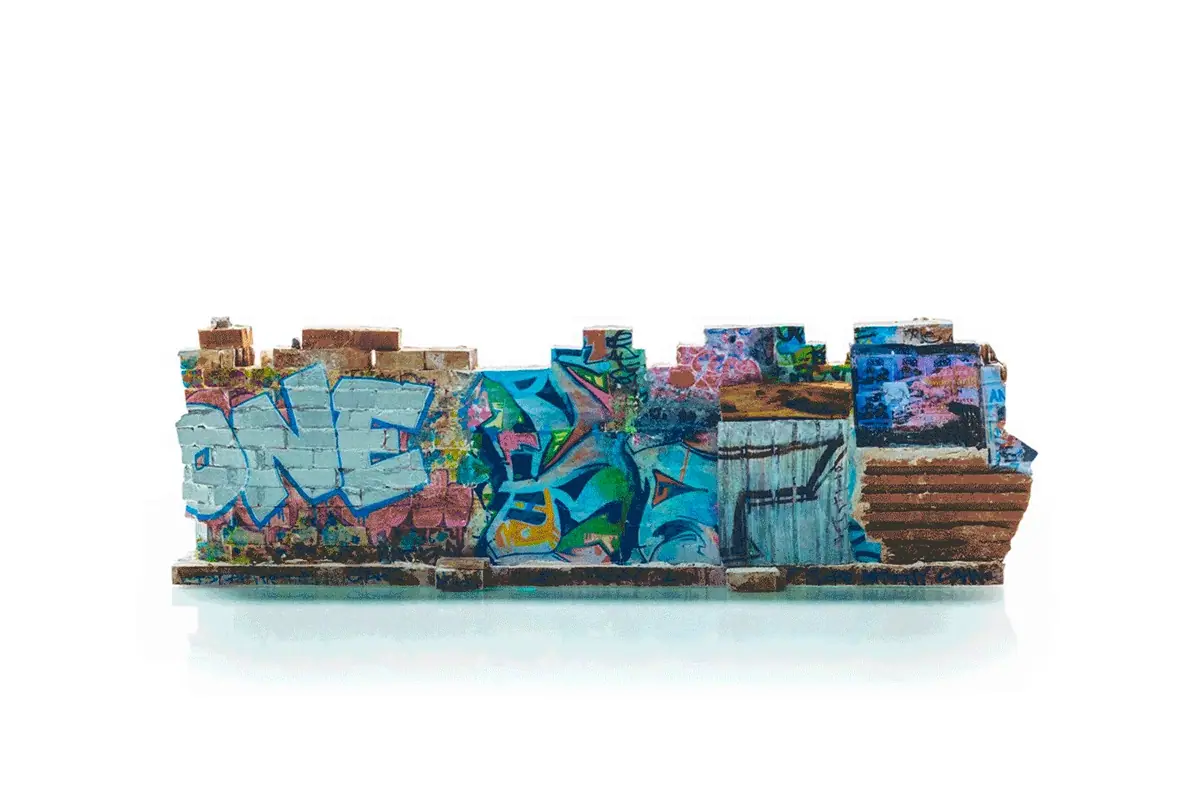"Rue du Chemin Vert, Paris" 18x55x8 cm